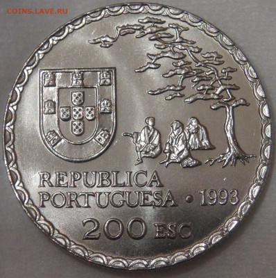 Португалия 200 эскудо 1993 UNC НАМБАН 11.04.18 (ср. 22-30) - DSC02050.JPG