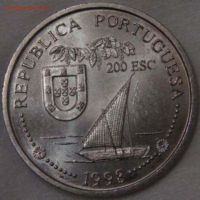 Португалия 200 эскудо 1998 UNC Индия до 11.04.18 (ср. 22-30) - DSC02022.JPG