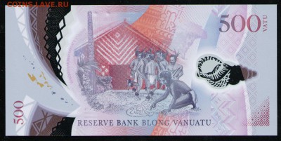 ВАНУАТУ 500 ВАТУ 2017 ПОЛИМЕР UNC - 6 001
