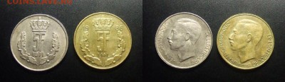 МОНЕТЫ МИРА 03-18 - Люксембург - набор №19 5 фр. (2 шт.)