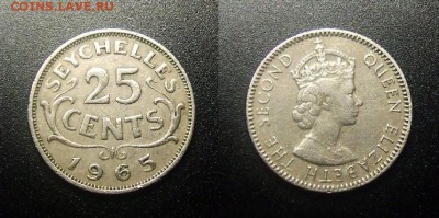 МОНЕТЫ МИРА 03-18 - Брит. Сейшелы – 25 центов (1965)