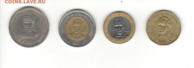 ФИКС: Доминикана, набор из 4 монет 25, 10, 5 и 1 песо - Доминикана 2