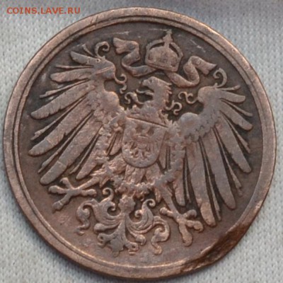 Германия ,империя 1 пфенниг 1891 G - DSC_0787