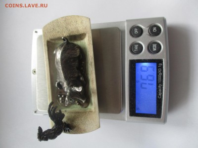 миниатюры собака в будке, свинья и петух, паж серебро, кость - IMG_3027.JPG