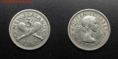 МОНЕТЫ МИРА 03-18 - Новая Зеландия – 3 пенса (1962) «Боевые дубины Маори»
