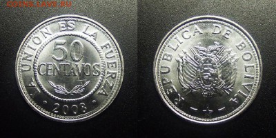 МОНЕТЫ МИРА 03-18 - Боливия – 50 сентаво (2008) №1