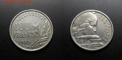 МОНЕТЫ МИРА 03-18 - Франция – 100 франков (1955)