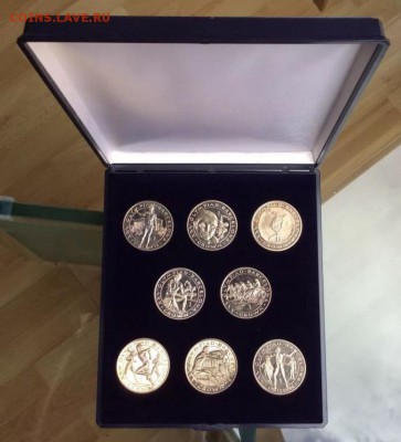 Гибралтар 1 крона 1991 8 шт Олимпийские игры 1992 Барселона - nabor_1_krona_1991_8_sht_olimpijskie_igry_1992_gibraltar_olimpiada_barselona_futljar