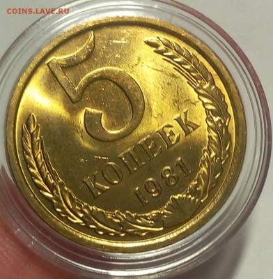 5 КОПЕЕК 1981г мешковой UNC до 11.04.18 - IMG_20180410_211635.JPG