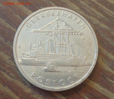 ГДР - КОРАБЛИ порт Росток до 17.04, 22.00 - ГДР 5 марок 1988 Росток_1