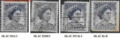 Австралия 1959. ФИКС. Mi AU 292. Елизавета II. Подборка. - Австралия. 1959.  ЕлизаветаII.  Mi 292