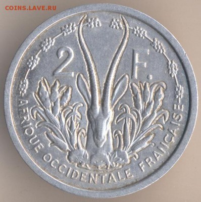 1cent 1929,quarter dollar 1980F,2 F 1948- Французское сомали - 13