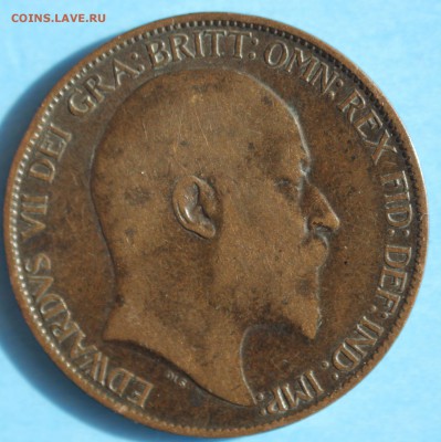С РУБ. БРИТАНИЯ HALF PENNY 1908г. ЭДВАРД-VII до 17.04 в 22-0 - IMG_2105.JPG
