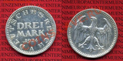 3 марки 1924 А - 35 евро