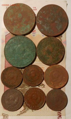Медные монеты на опыты.10-шт.до 17.04.2018г.в 22-00 мск. - 399