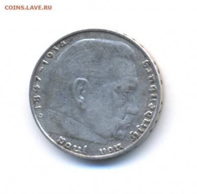 Ag. 3-й рейх 2 марки 1937 D. до 15.04 22:00 - 6