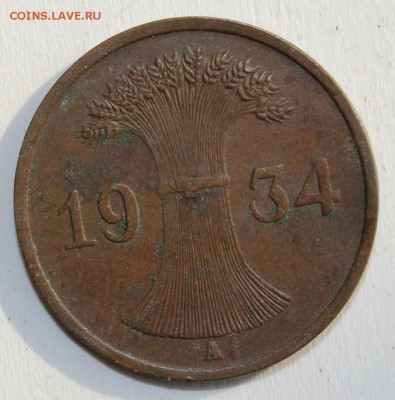 С 1 РУБ. ГЕРМАНИЯ 1 пфенниг 1934г."А" до 18.04 в 22-00 - IMG_1759.JPG