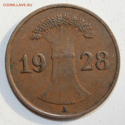 С 1 РУБ. ГЕРМАНИЯ 1 пфенниг 1928г."А" до 18.04 в 22-00 - IMG_1750.JPG