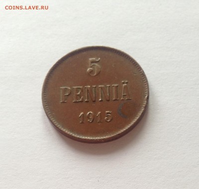 5 пенни 1915г. Русская Финляндия , до 19.04.18г. - 5p15-1