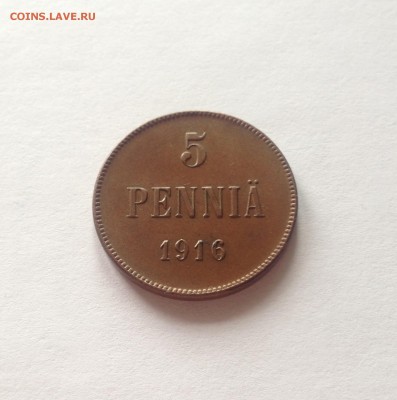 5 пенни 1916г. Русская Финляндия , до 19.04.18г. - 5p16