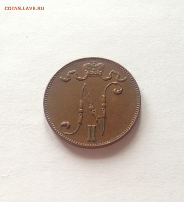 5 пенни 1917г., вензель, Русская Финляндия , до 19.04.18г. - 5p17-1