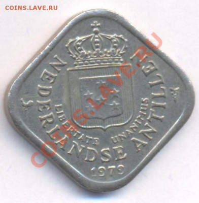 Нид. Антиллы 5 центов 1979 г. До 17.04.11 г. 20-00 МСК. - Антиллы