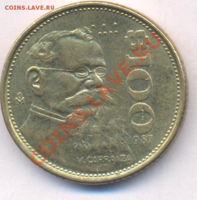 Мексика 199 пессо 1987 г. До 17.04.11 г. 20-00 МСК. - Мексика 100.1