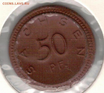 НОТГЕЛЬД (САКСОНИЯ) 50 ПФЕНИГОВ 1921 ДО 19.04 В 22Ч (Е568) - 3-50а