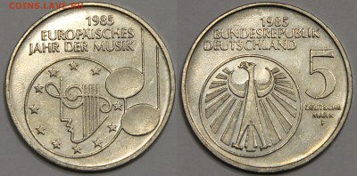 5 марок 1985 F Германия Год музыки в Европе до 18.04 - IMG_1284.JPG