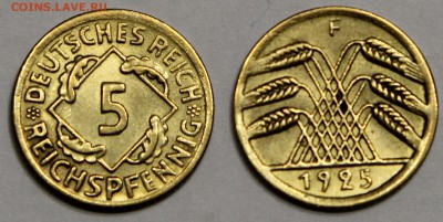 5 рейхспфеннигов 1925 F Германия Веймар до 18.04 - IMG_1375.JPG