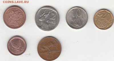 ЮАР фауна 6 монет 1994-96г - 89