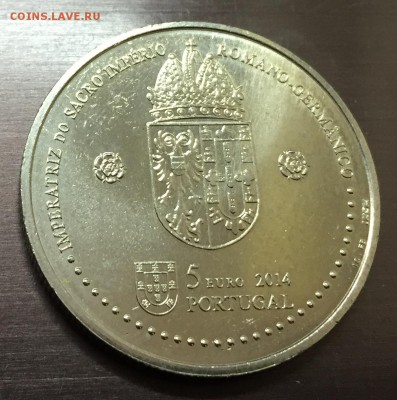 5 евро Португалия Королева Элеонора с 200 руб до 20.04 - IMG_8851-14-04-18-05-07.JPG