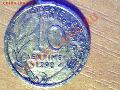 10 entime 1290, похоже на французские 10 сантимов - 2