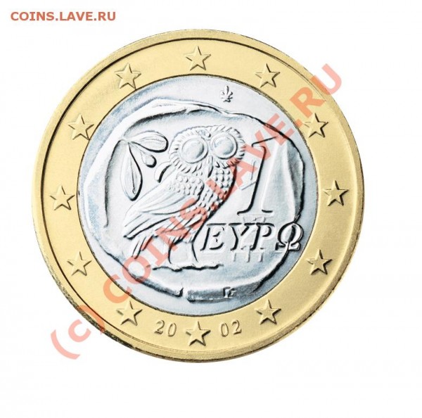 Изображение совы на монетах - GR 100 2002