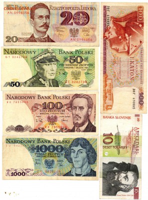 Польша, Греция, Словения 6 шт. - 173
