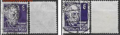 Германия 1948-1952. Г. Гауптман. Разные выпуски - Гауптман. Разные выпуски