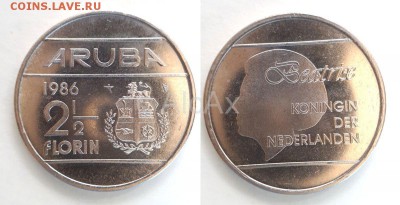 Аруба 2½ флорина 1986 до 22.04 - 60919177