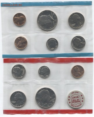 Годовой набор США (двор Р и D) 1972г 23.04.18 в 22-00 - набор 72г 001 (2)