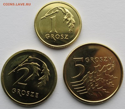 Набор 1,2,5 грошей 2017 Royal Mint UNC (новый тип) до 22.04 - Польша_2017_2