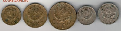2, 3, 5, 10 и 15 копеек 1940 до 23.04.2018 в 22.00 (Е924) - 2-1940