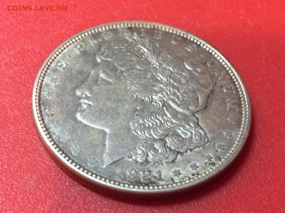 1 Доллар Морган  США 1921  без букв до 22.04.18 - F4B05100-F3EF-41D5-80BD-2BD62B264C24