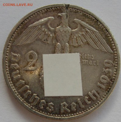 Распродажа. 2 марки Гинденбург 1939 A. С 1 рубля. - 2 марки 1939 A - 1