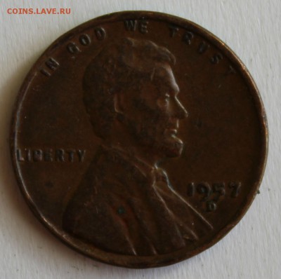 С 1 РУБ. USA ONE CENT 1957г."D" до 24.04 в 22-00 - IMG_1761.JPG