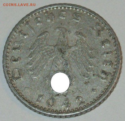 50 пфеннигов 1942 A. С 1 рубля. - 50 пф 1942 A - 2-1