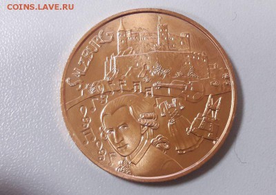 10 евро 2014г. Зальцбург. UNC. Австрия, до 25.04 - 10 евро Зальцбург-1