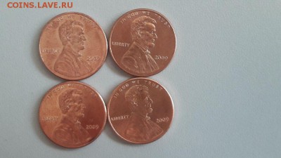 Набор центов 200лет Линкольну(4 монеты), до 25.04 - Линкольн-2