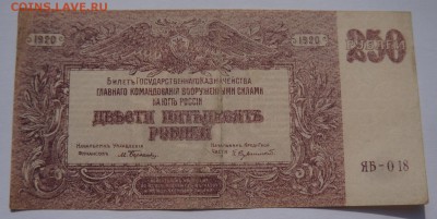 250 рублей 1920 ВСЮР до 23,04,2018 22:00 МСК - DSC06501.JPG