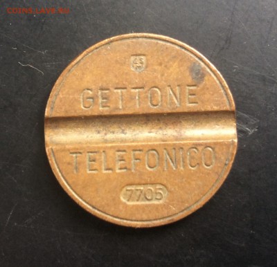 Жетон GETTONE TELEFONICO 7705 - A44D4E0F-DE28-44F1-99A5-6C11B989E07B