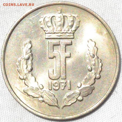 Люксембург 1 франк 1970 ;5 франк 1971.22. 04. 2018.в 22 - 00 - DSC_0884