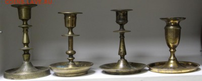 4 старинных подсвечника. Латунь - До 24 апреля в 22.00 - новое фото 043